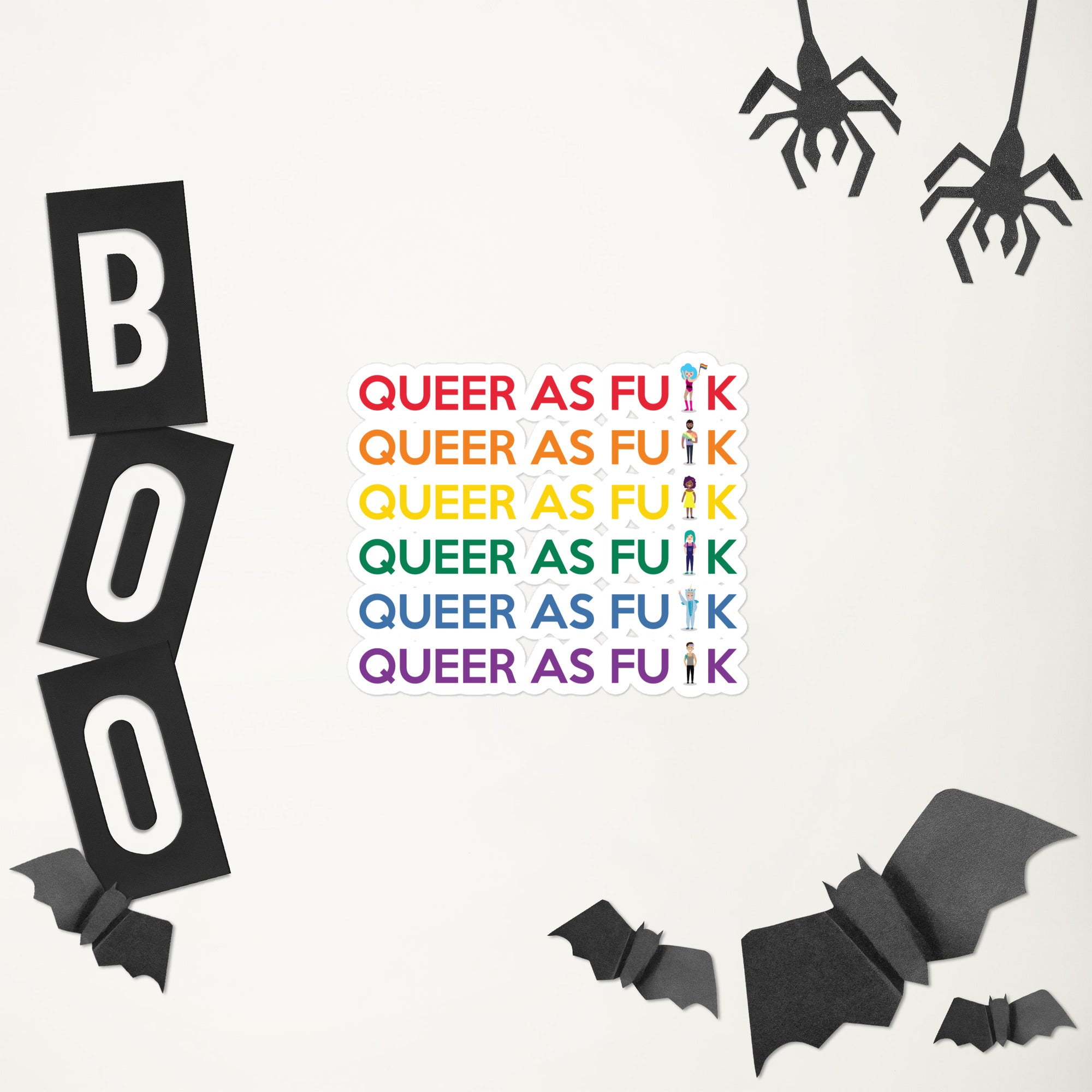 Queer As Fu#k Bubble-Free Stickers