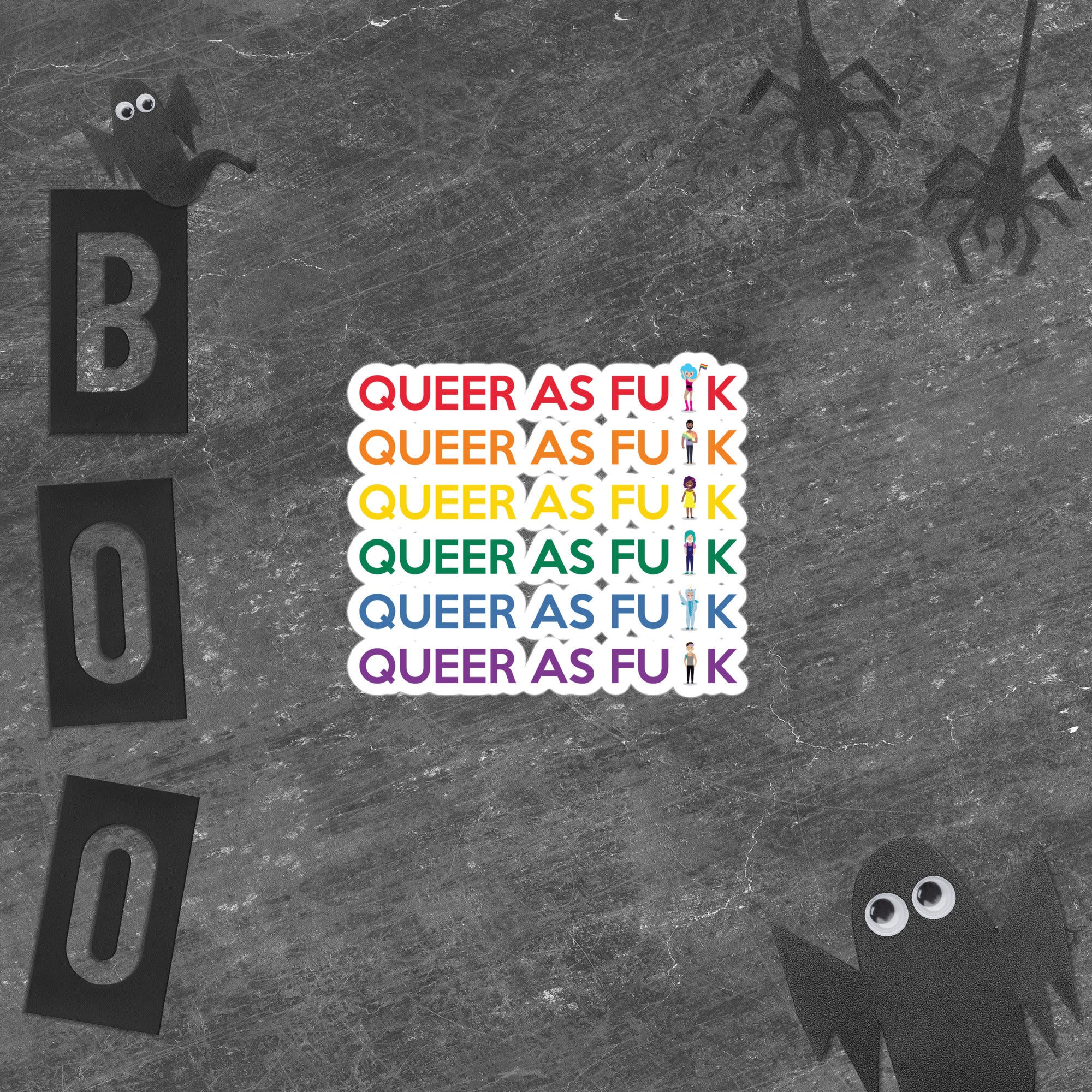 Queer As Fu#k Bubble-Free Stickers