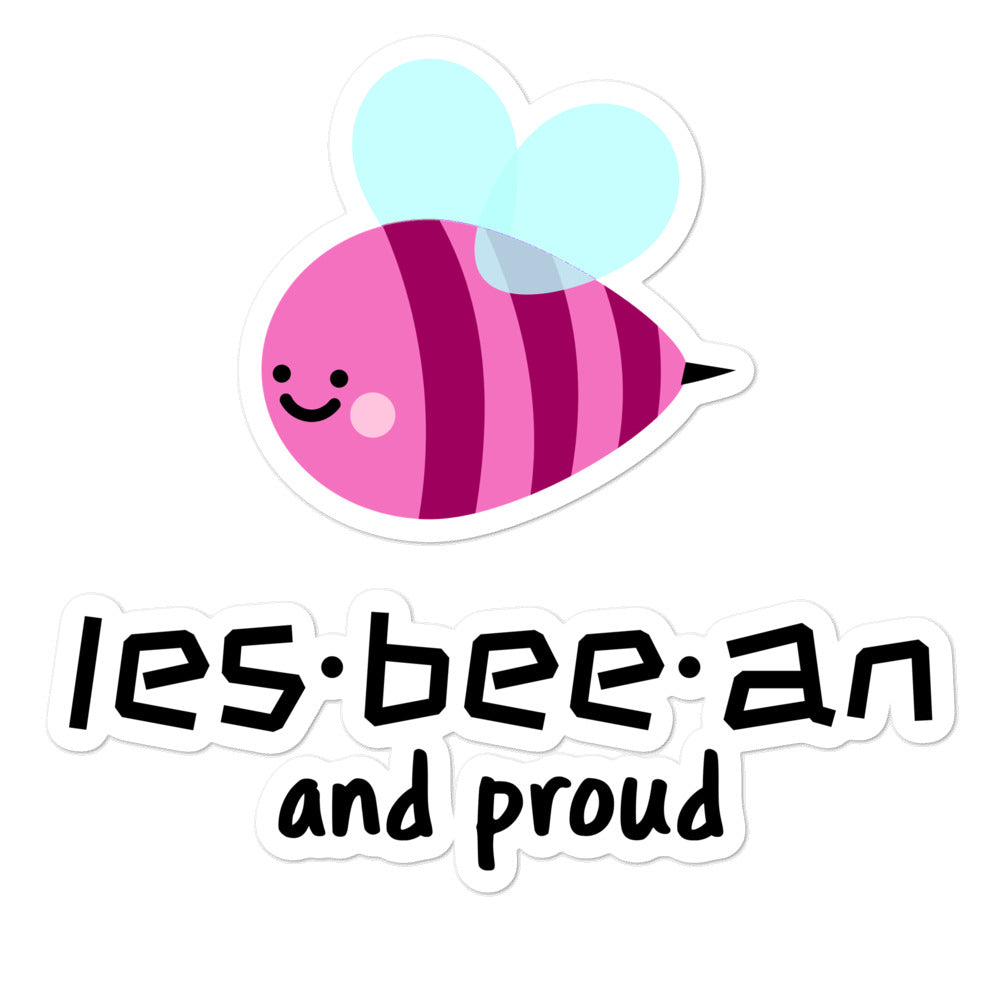 Les-Bee-An And Proud Bubble-Free Stickers