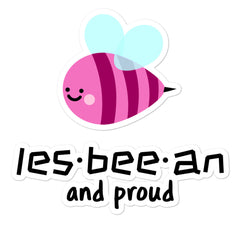 Les-Bee-An And Proud Bubble-Free Stickers