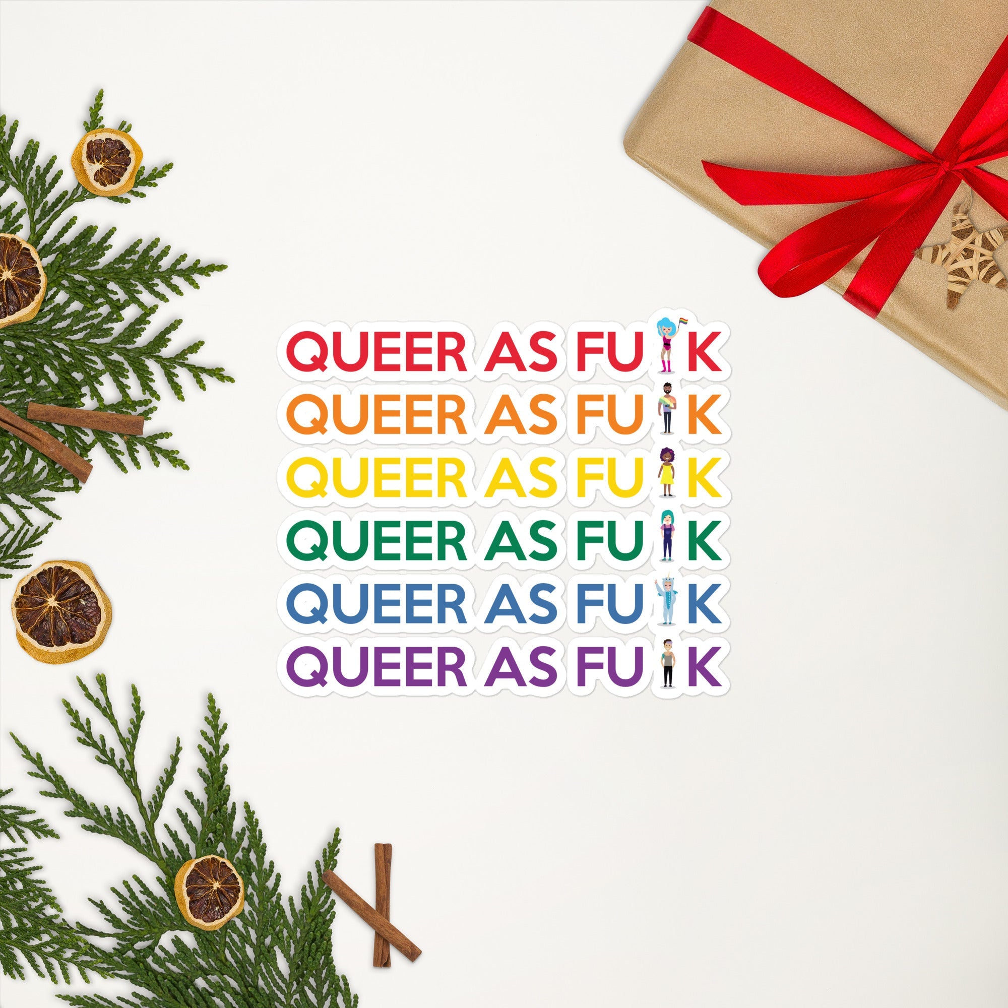 Queer As Fu#k Bubble-Free Stickers