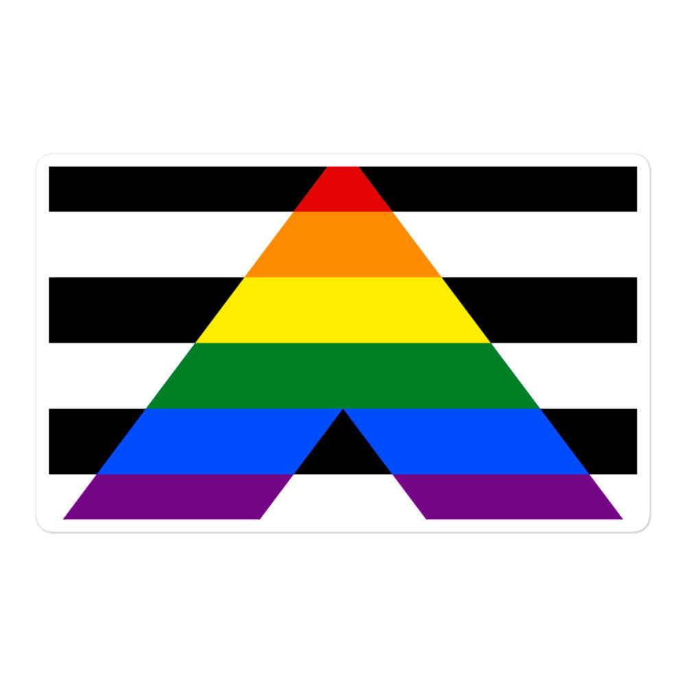 Straight Ally Bubble-Free Stickers