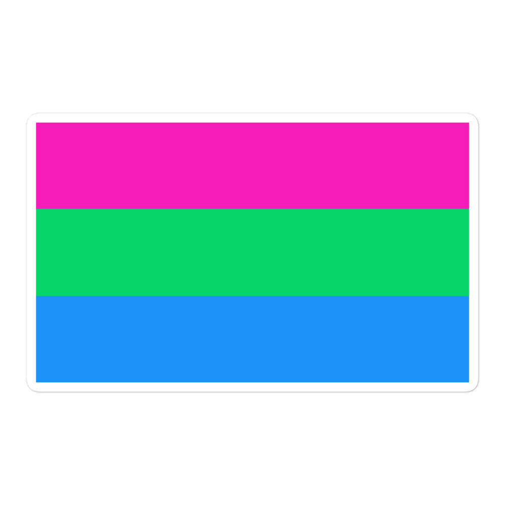 Polysexual Flag Bubble-Free Stickers