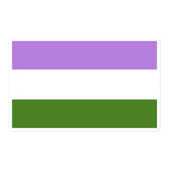 Genderqueer Bubble-Free Stickers