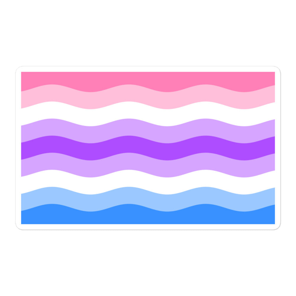 Alternative Genderfluid Bubble-Free Stickers