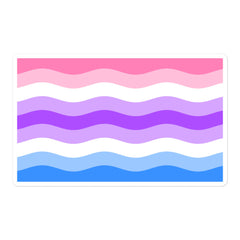 Alternative Genderfluid Bubble-Free Stickers
