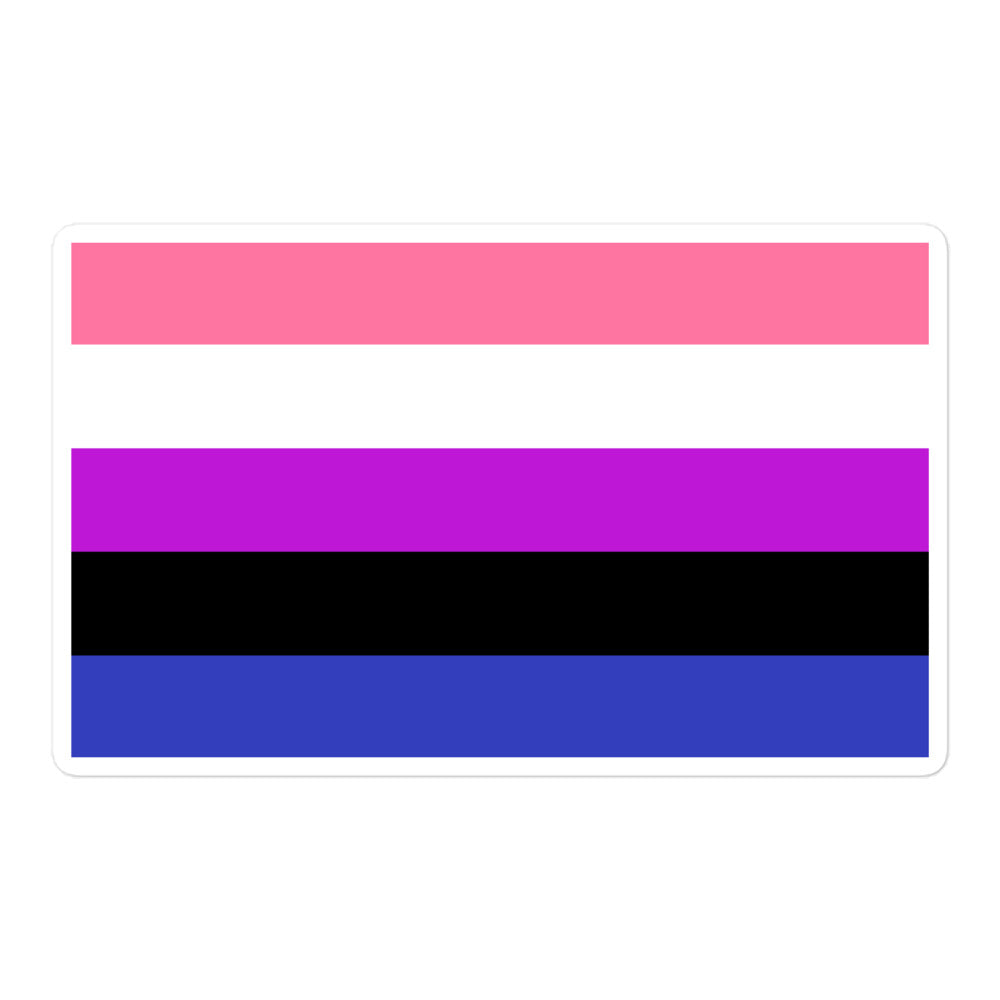 Genderfluid Bubble-Free Stickers