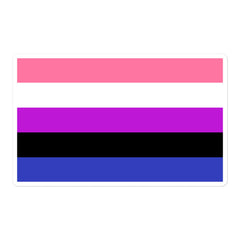 Genderfluid Bubble-Free Stickers