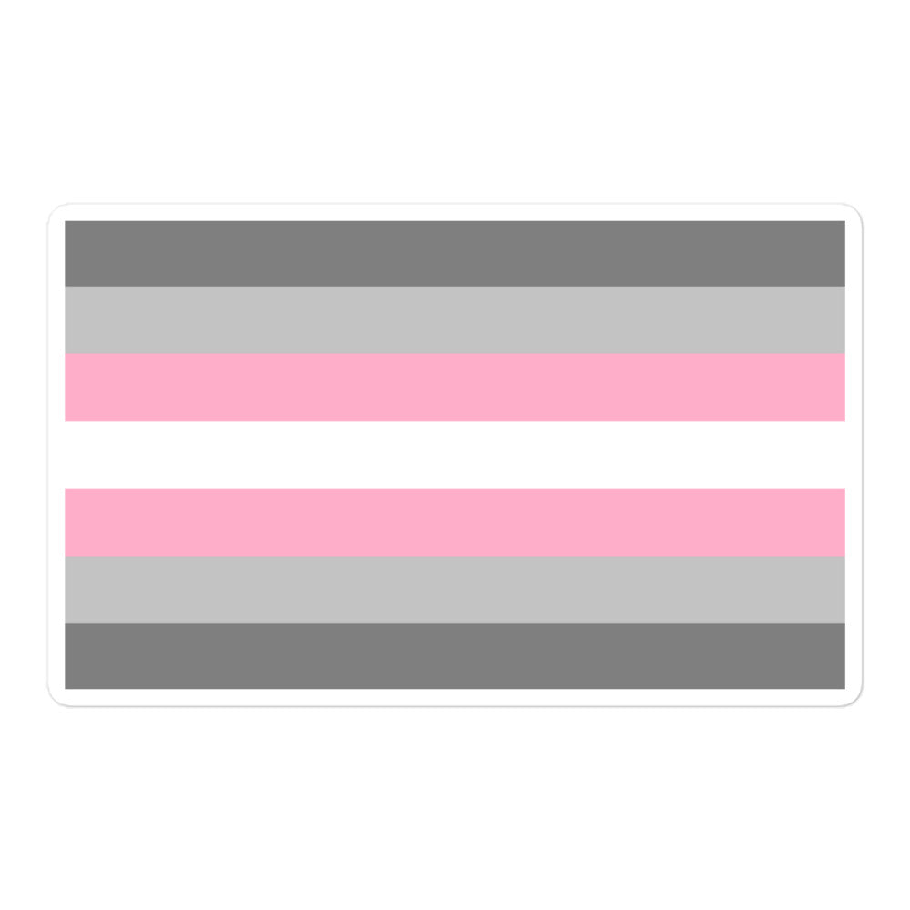 Demigirl Flag Bubble-Free Stickers