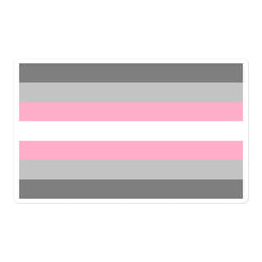 Demigirl Flag Bubble-Free Stickers