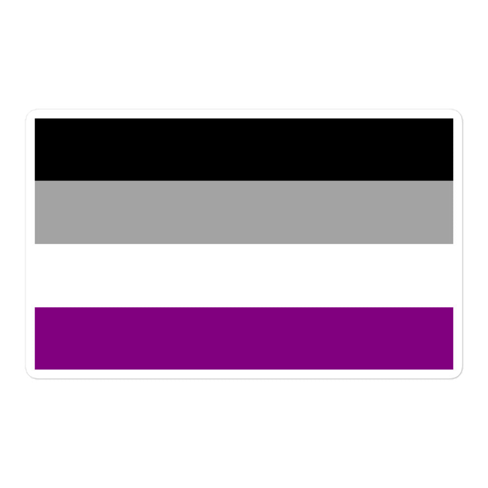 Asexual Flag Bubble-Free Stickers