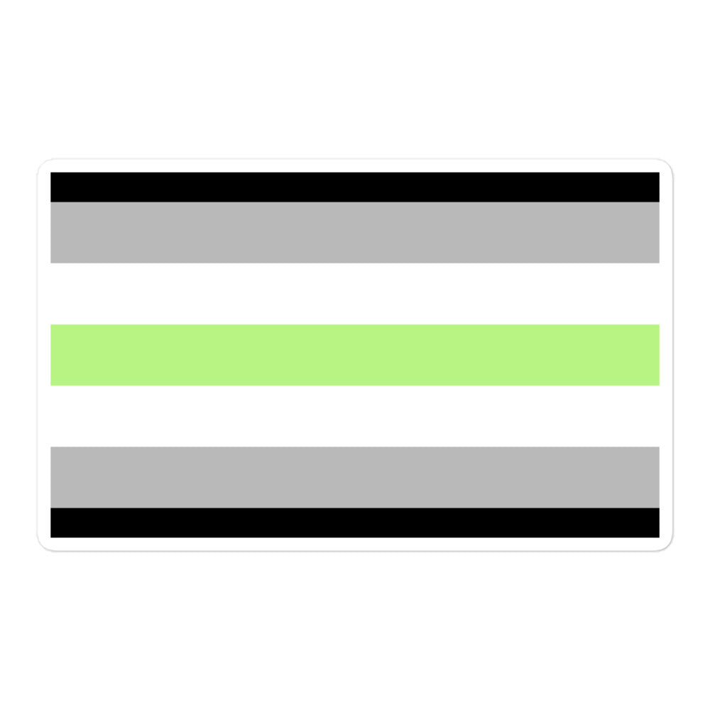 Agender Flag Bubble-Free Stickers