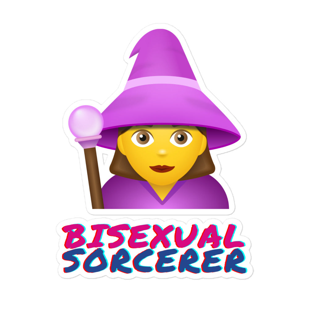 Bisexual Sorcerer Bubble-Free Stickers