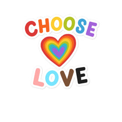 Choose Love Bubble-Free Stickers