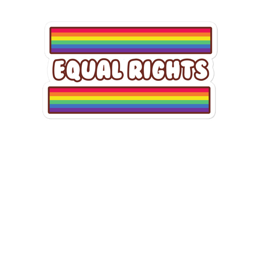 Equal Rights Bubble-Free Stickers