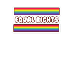Equal Rights Bubble-Free Stickers