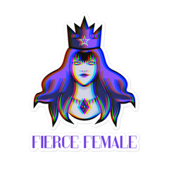 Fierce Female Bubble-Free Stickers