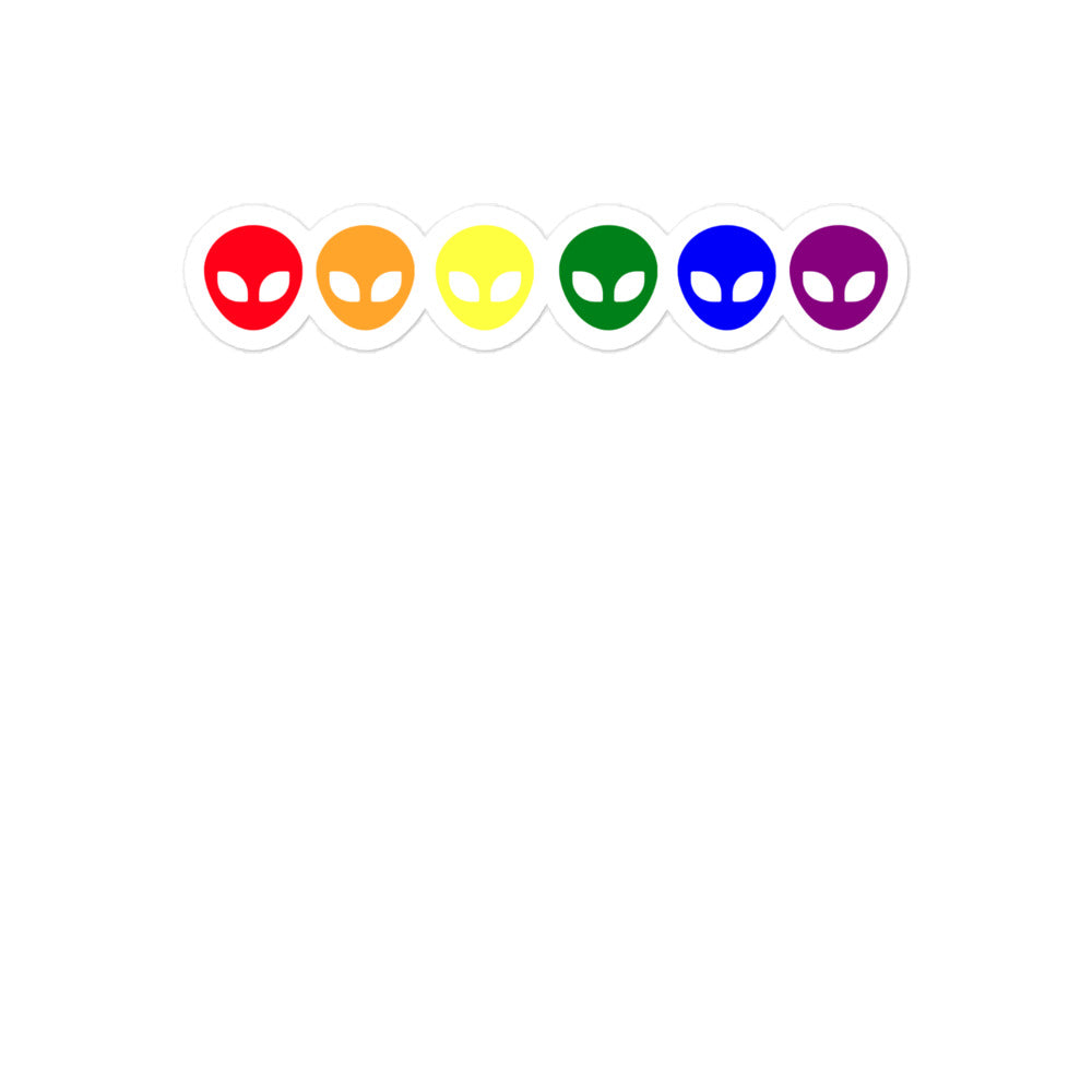 Gay Alien Bubble-Free Stickers