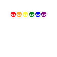 Gay Alien Bubble-Free Stickers