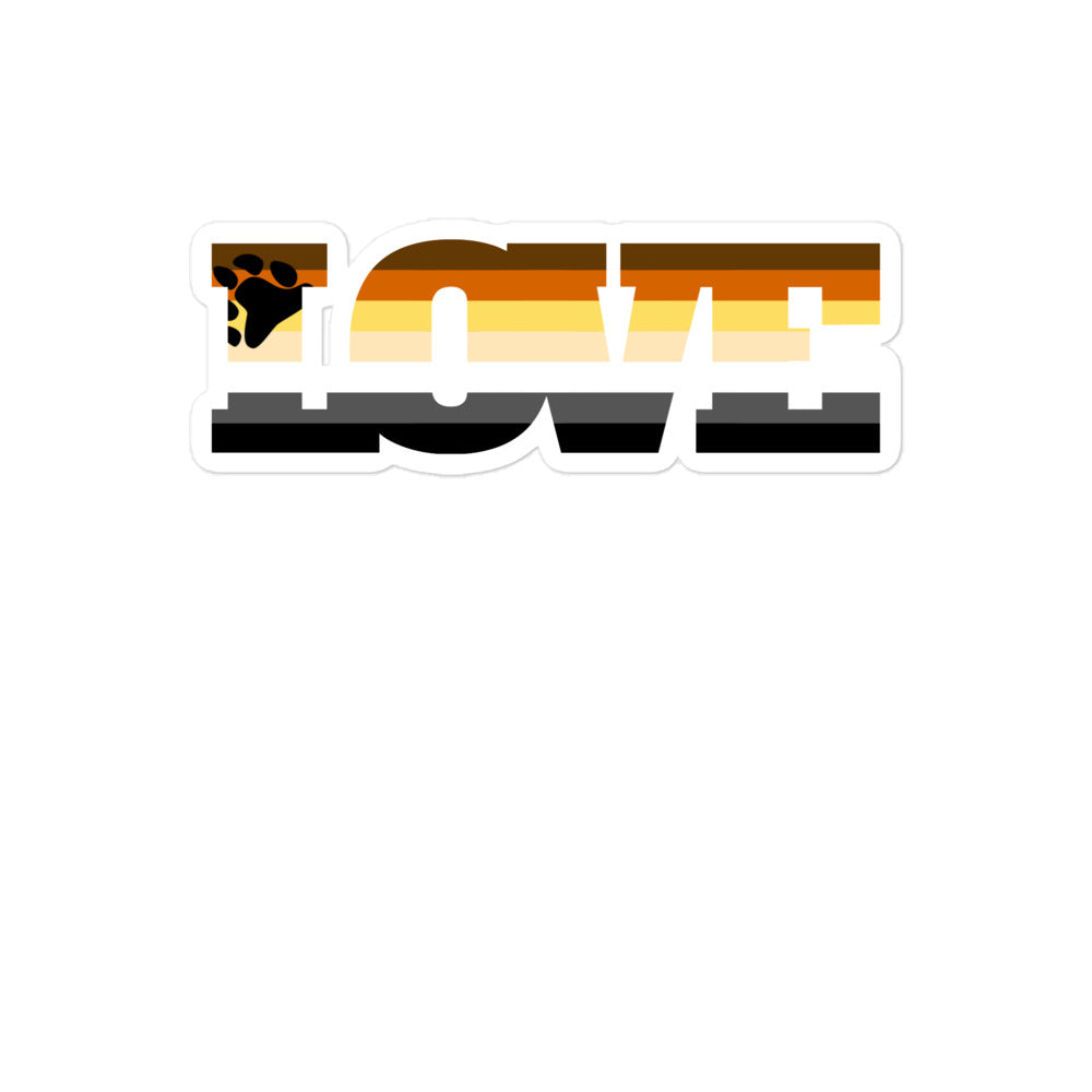 Gay Bear Love Bubble-Free Stickers