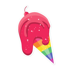 Gay Icecream Bubble-Free Stickers