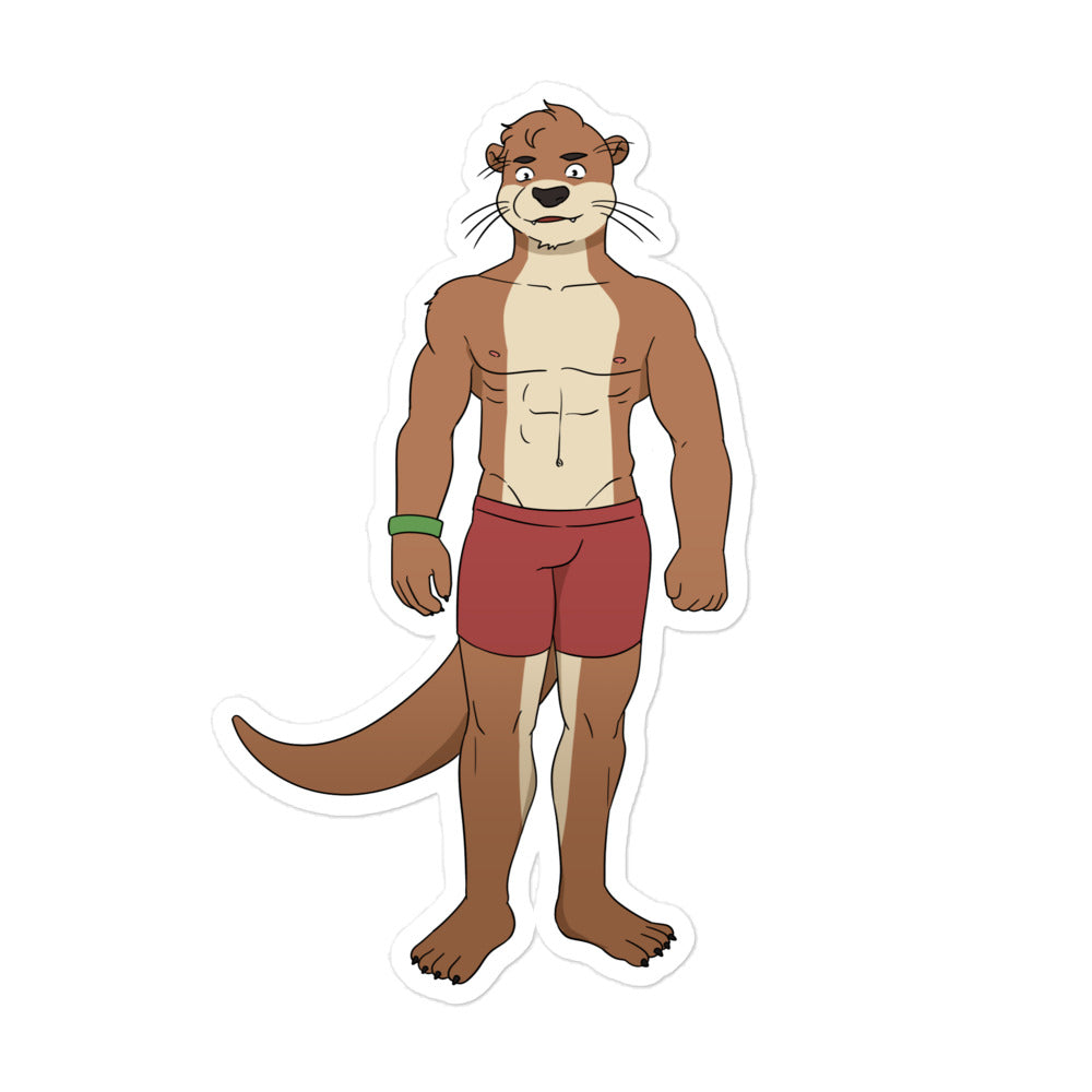 Gay Otter Bubble-Free Stickers