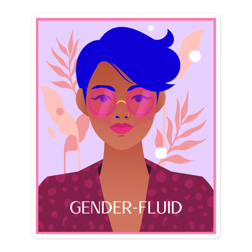 Gender-Fluid Bubble-Free Stickers