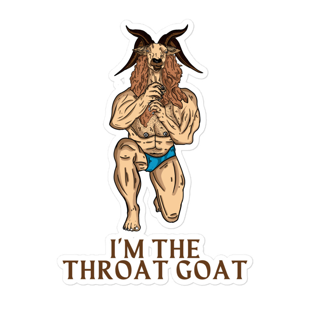 I'm The Throat Goat Bubble-Free Stickers