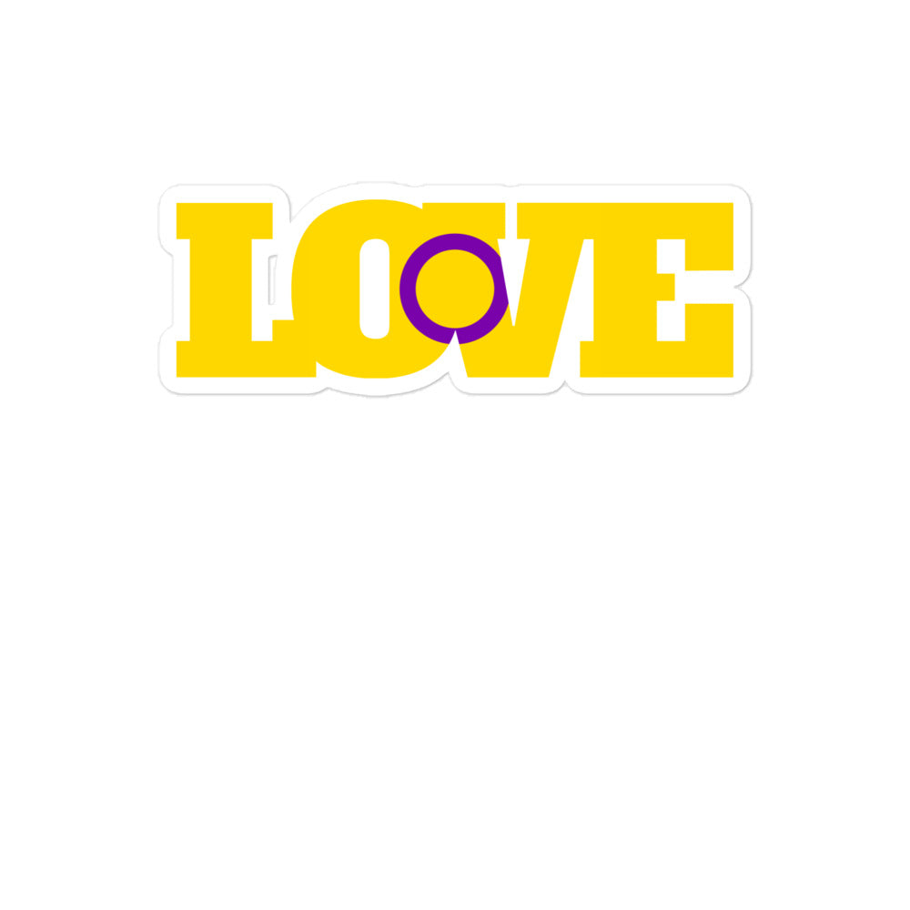 Intersex Love Bubble-Free Stickers