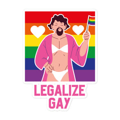 Legalize Gay Bubble-Free Stickers