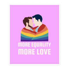 LGBT Couple Bubble-Free Stickers