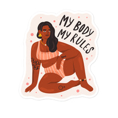 My Body My Rules Bubble-Free Stickers