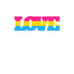 Pansexual Love Bubble-Free Stickers