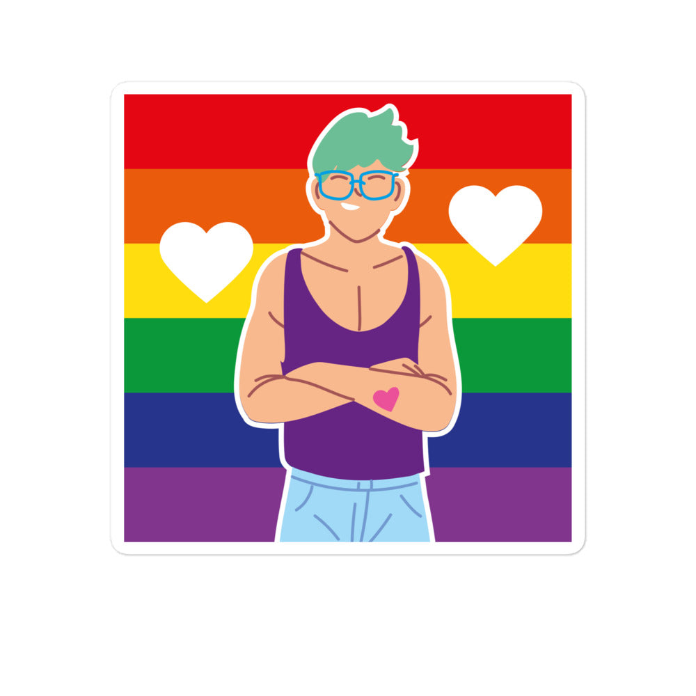 Queer Love Bubble-Free Stickers