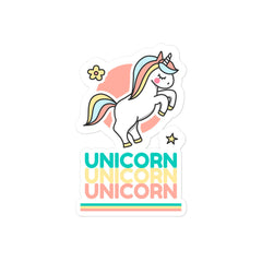 Unicorn Unicorn Unicorn Bubble-Free Stickers