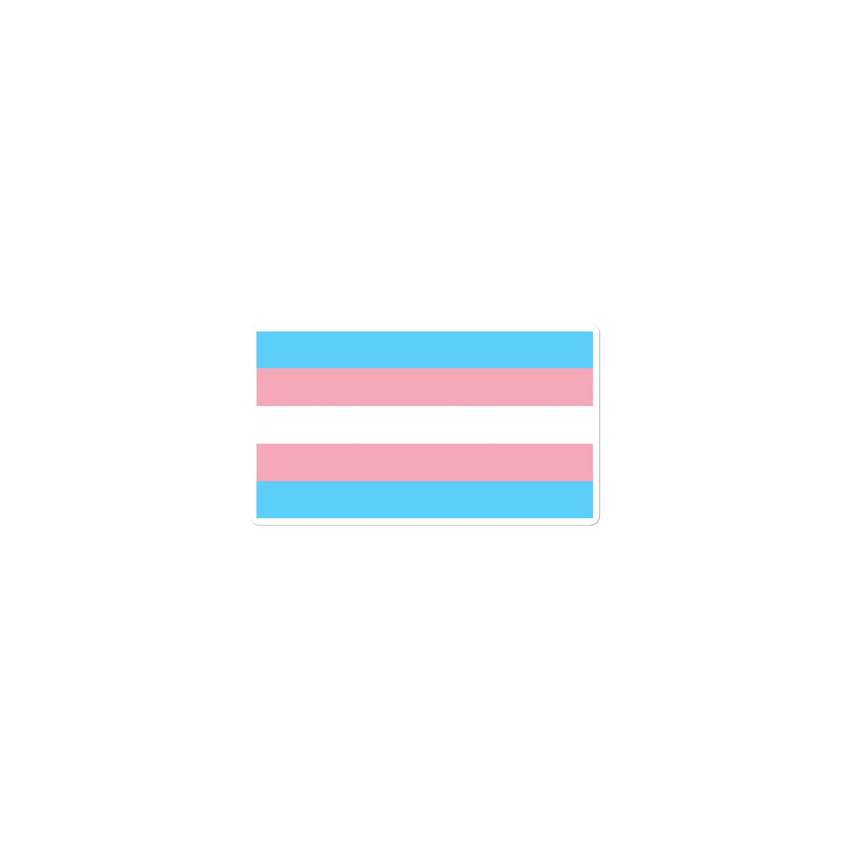 Transgender Pride Flag Bubble-Free Stickers