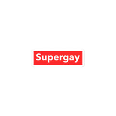 Supergay Bubble-Free stickers