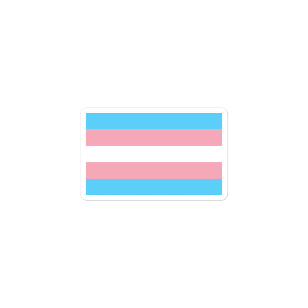 Transgender Pride Flag Bubble-Free Stickers