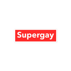 Supergay Bubble-Free stickers