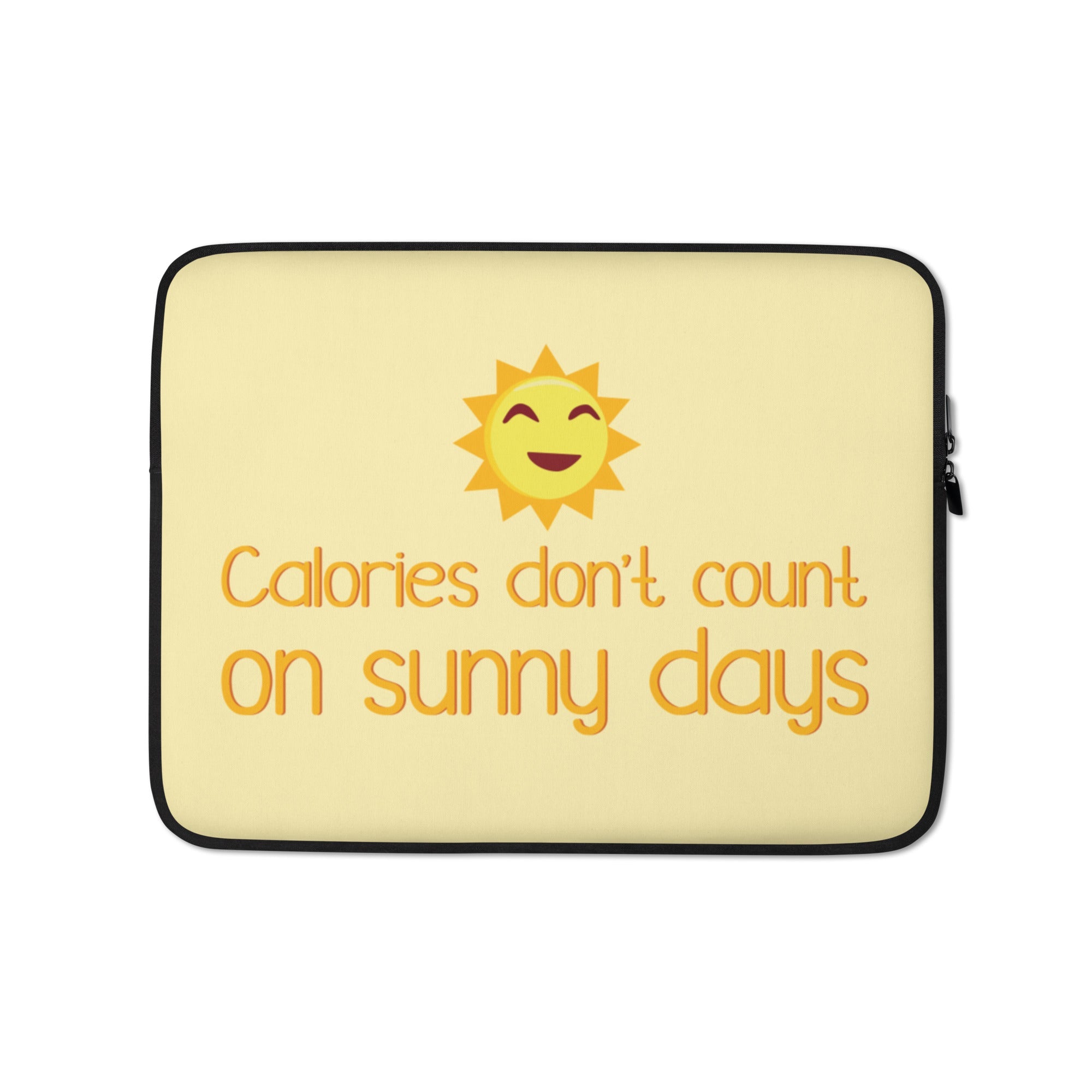 Calories Don't Count On Sunny Days Laptop Sleeve