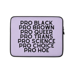 Pro Hoe (Black Text) Laptop Sleeve