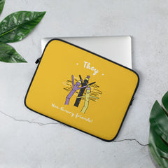 They Non-Binary Friends Laptop Sleeve