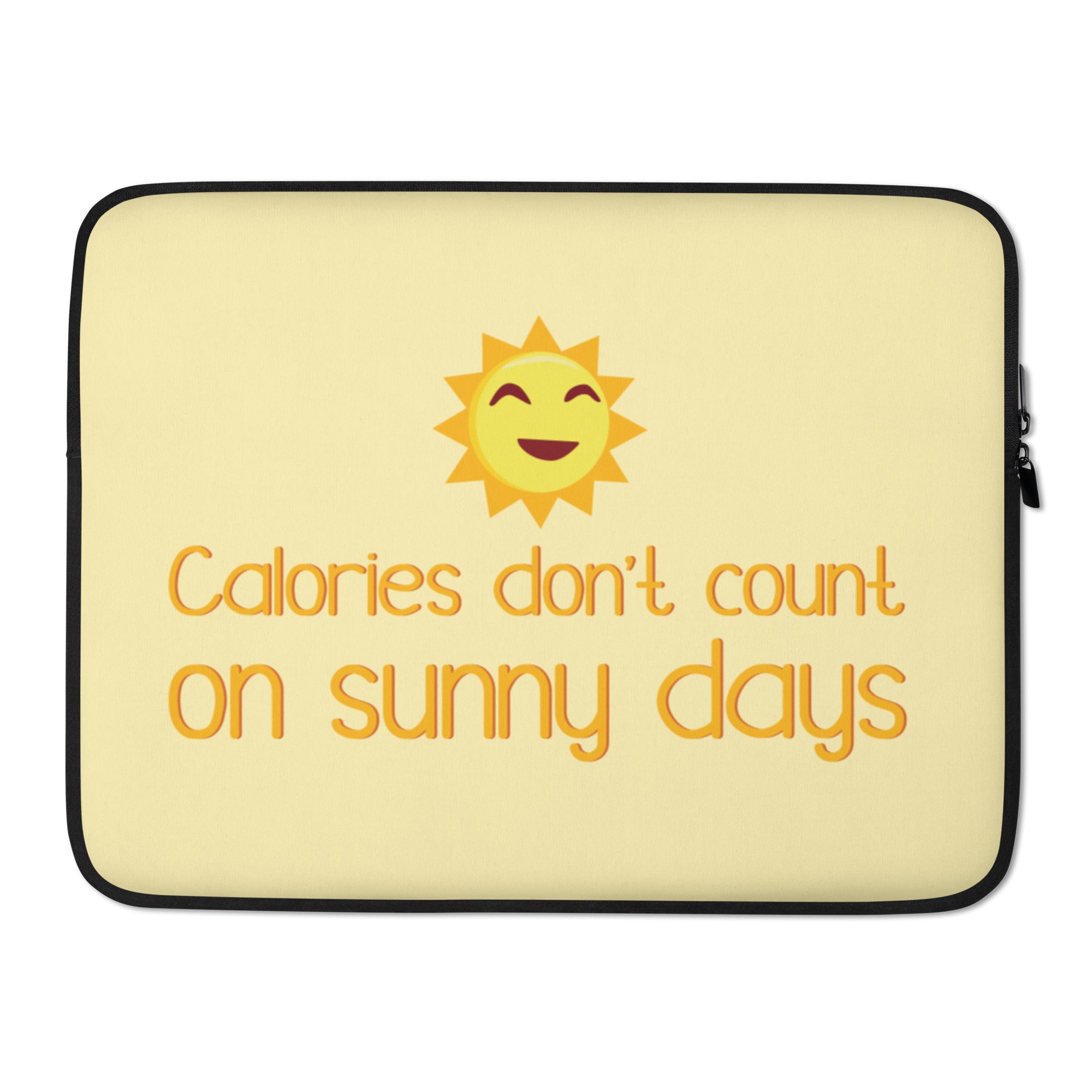 Calories Don't Count On Sunny Days Laptop Sleeve