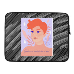 Gender Is A Construct Tear It Apart Laptop Sleeve