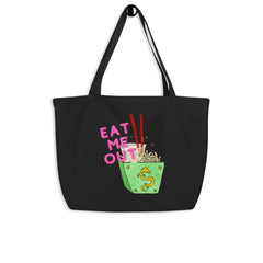 Eat Me Out Large Organic Tote Bag