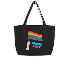 Proud Aunt Large Organic Tote Bag
