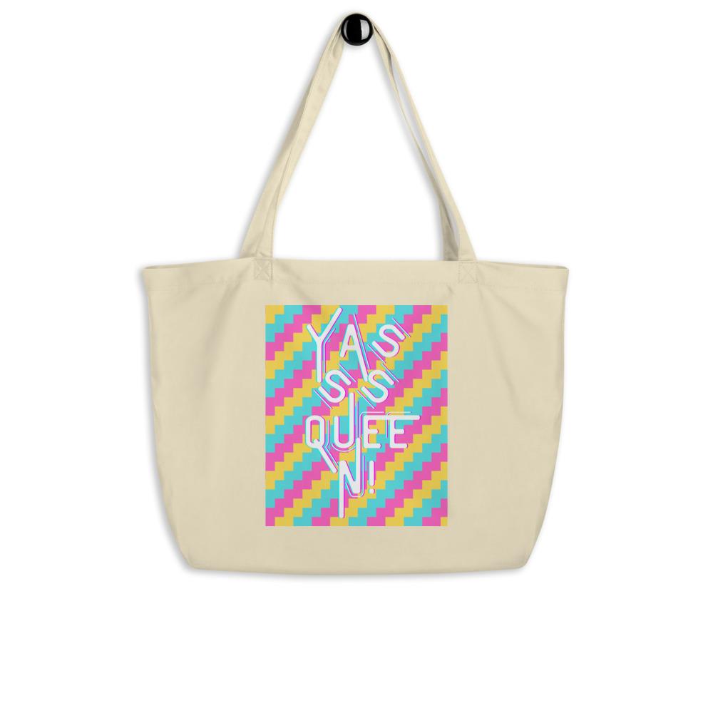 Yasss Queen Large Organic Tote Bag