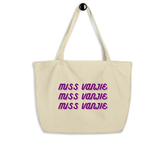 Miss Vanjie Large Organic Tote Bag
