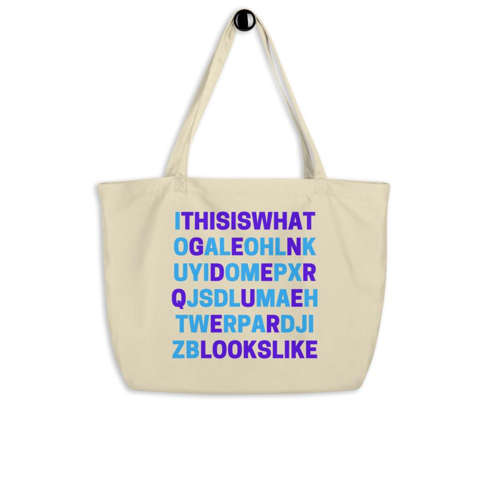 This Is What Genderqueer Looks Like Large Organic Tote Bag