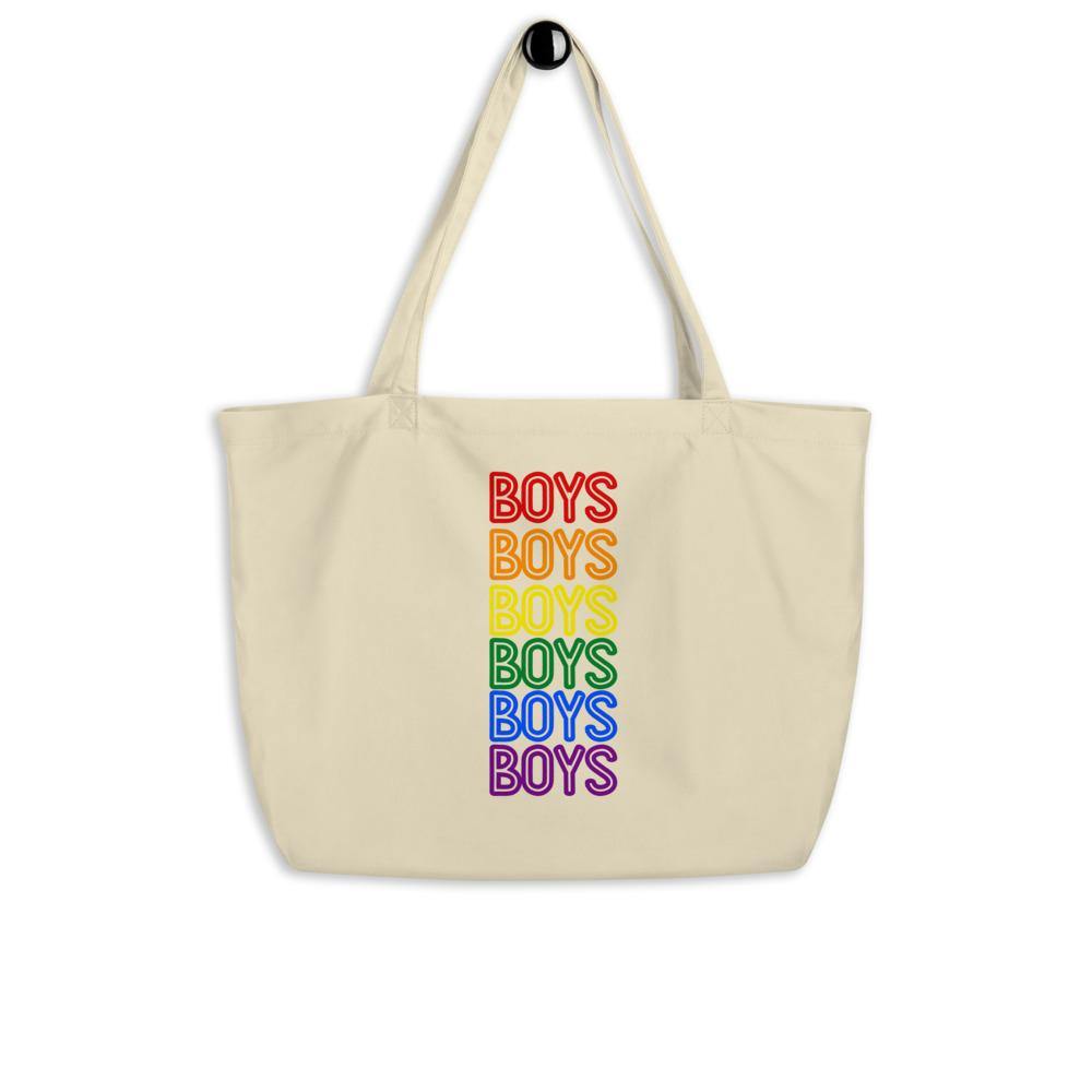 Boys Boys Boys Large Organic Tote Bag